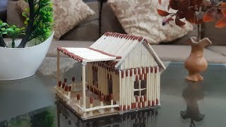 How to Make Matchstick House DIY Matchstick House Matchstick House [upl. by Anertak81]