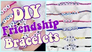 How to Make 3 EASY Friendship Bracelets VSCO inspired adjustable [upl. by Reivad]