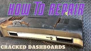 Installing a dash cover over a cracked dashboard [upl. by Bowers]