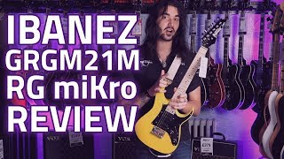 Ibanez GRGM21M RG miKro Yellow [upl. by Idoj707]