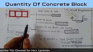 How to Calculate Quantity of Concrete blocks [upl. by Bronwen81]