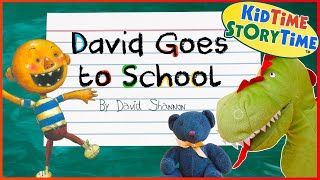 David Goes to School 🚌 a No David Back to School Kids Book Read Aloud [upl. by Hcone]