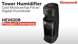 Honeywell HEV620B Tower Humidifier  Setup amp How to Clean amp Change the Filter [upl. by Adnamahs]