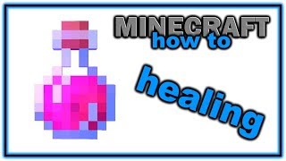 How to Make a Potion of Healing  Easy Minecraft Potions Guide [upl. by Euqirne]