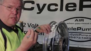 Converting a Tubed Motorcycle Rim to a Tubeless Rim [upl. by Seel]