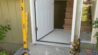 Jeld Wen Front Door Installation  Really crappy products and craftsmanship PART 1 [upl. by Odnavres]