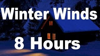 Winter Wind  Relaxing Nature Sounds for Sleep  8 Hours Long [upl. by Morton]