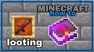 How to Get and Use Looting Enchantment in Minecraft  Easy Minecraft Tutorial [upl. by Sudhir]