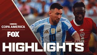 Argentina vs Canada Highlights  2024 Copa América  Semifinals [upl. by Ecidnac626]