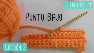 Crochet para principiantes punto bajo [upl. by Jarin77]