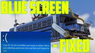 Fortnite Blue Screen Fix  After V5  BSOD PC [upl. by Eltsirk]