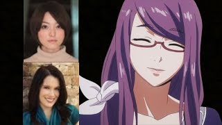 Anime Voice Comparison Rize Kamishiro Tokyo Ghoul [upl. by Pacien196]