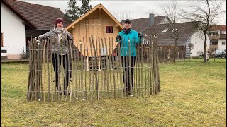 DIY  Staketenzaun selber bauen  Teil 1 [upl. by Aitak]