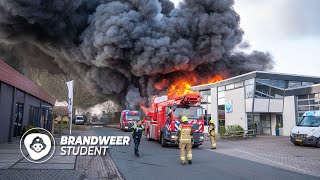 GROTE BRAND BIJ BANDENBEDRIJF [upl. by Roby]