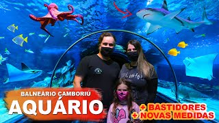 AQUÁRIO DE BALNEÁRIO CAMBORIÚ VISITA COMPLETA MEDIDAS DE PROTEÇÃO E BASTIDORES DO OCEANIC AQUARIUM [upl. by Alat]