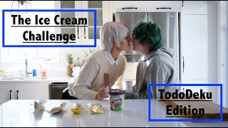 BNHA Cosplay   The Ice Cream Challenge  TodoDeku [upl. by Gannon]