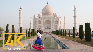 Taj Mahal Agra India in 4K UHD  Travel Journal  Top Asia Places [upl. by Aynik]