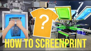 Screen Print Your Own TShirt Step by Step Tutorial [upl. by Mckeon682]