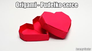 Origami  Pudełko serce Walentynki 2021 [upl. by Arikahc]