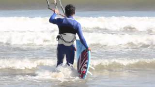 TKB Trick Tips How to Get Up On a Surfboard  Kitesurfing [upl. by Sixel]