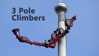 3 Pole Climbing Lego Robots [upl. by Nevyar]