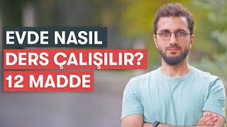 Evde Nasıl Ders Çalışılır  12 Maddelik Rehber [upl. by Aicilaf]