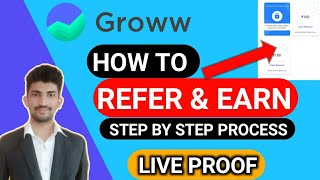 How to Refer and Earn in Groww App  Refer and Earn in Groww App ₹100 per Refer [upl. by Adirf]