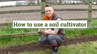 How to use a soil cultivator rotavator [upl. by Assena]