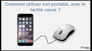 Ecran tactile cassé sur smartphone comment faire [upl. by Weihs540]