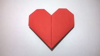 COMO HACER UN CORAZON DE PAPEL  How to make a paper heart [upl. by Ruskin361]