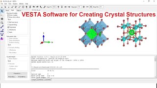 VESTA Tutorial for Creating Crystal Structures VESTASoftware [upl. by Notgnimer]