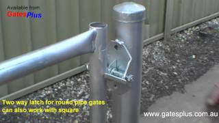 Gate Latch 2 way for round pipe and square [upl. by Gran]