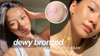 My Quick Natural Glow Makeup acneprone skin dark acne scars  Colleen Ho [upl. by Olga482]