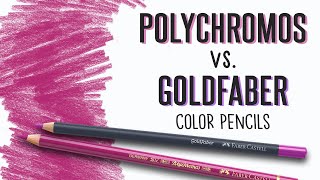 Color Pencil Comparison Polychromos vs Goldfaber [upl. by Boor]