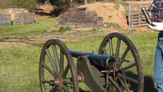 Shooting the Hotchkiss 2Pounder Mountain Gun [upl. by Hanaj265]