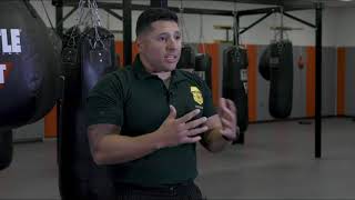 Border Patrol Academy Physical Techniques Department curriculum overview [upl. by Klump]