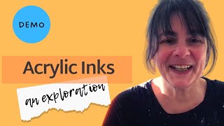 How to use acrylic inks a demo [upl. by Anirbas]