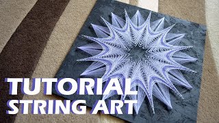 PASTEL PICTURE  string art timelapse  TUTORIAL [upl. by Digirb]