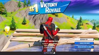 DEADPOOL SKIN GAMEPLAY in Fortnite Battle Royale [upl. by Wailoo]