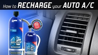 AC Avalanche  How To Recharge your Auto Air Conditioner [upl. by Anrahs317]