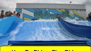 How To Ride a Flowrider FlowriderSchoolcom [upl. by Aninad411]