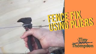 Fixing a Fence Using Only Pliers [upl. by Tubb701]