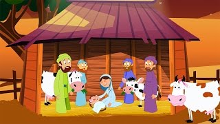 Away in a Manger with Lyrics  Christmas Carols [upl. by Judenberg]