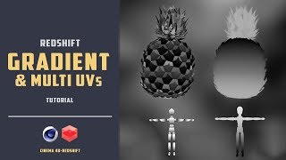 How to apply gradient on a object with redshift CINEMA 4D TUTORIAL [upl. by Tennes676]