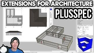 SketchUp Extensions FOR ARCHITECTURE  PlusSpec  Smart Drawings in SketchUp [upl. by Caprice]