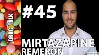 MIRTAZAPINE REMERON  PHARMACIST REVIEW  45 [upl. by Dorison]