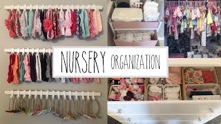 NURSERY ORGANIZATION AND IDEAS  BABY GIRL NURSERY [upl. by Nevlin]