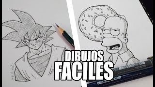 DIBUJOS FÁCILES DE HACER PARA PRINCIPIANTES 1  BillyArt [upl. by Marmion]