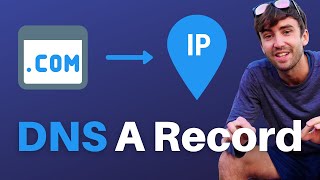 How to Point a Domain Name to an IP Address DNS A record example [upl. by Hales]