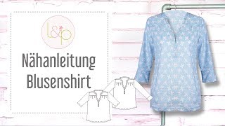 Nähanleitung lillesol Blusenshirt  für Jersey und Webware nähen [upl. by Zetnod]